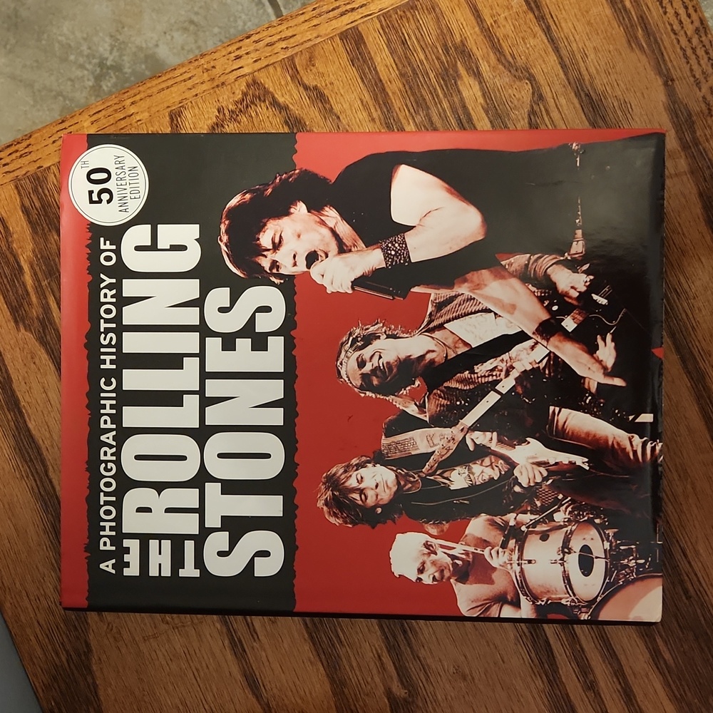 Hard cover coffee table book. The Rolling Stones 😛🔥